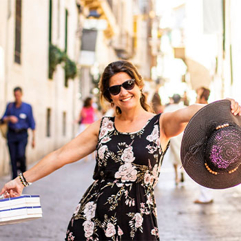 Frau auf Mallorca
