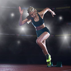 Sportlerin Laufen Sportlerin Laufen