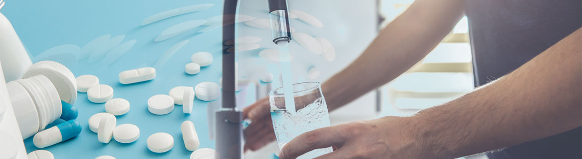Wasserfilter für Trinkwasser gegen Medikamentenrückstände